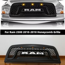 Us Stock Front Honeycomb Mesh Grille With Led Lights For Dodge Ram 2500 10-18 Us Stock Front Honeycomb Mesh Grille With Led Lights For Dodge Ram 2500 10-18