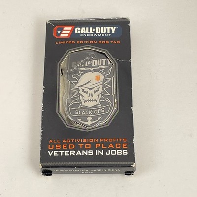  Activision Call of Duty Black Ops Limited Edition Dog Tag NWT