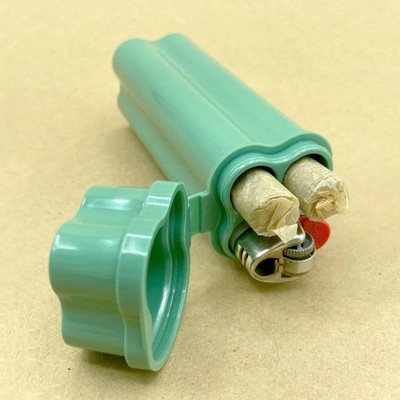 2-in-1 Flip-Top Lighter Case Kit for BIC Lighters - Portable & Smell-Proof