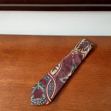 Vintage Turnbull And Asser Handmade Silk Tie Floral Made In England