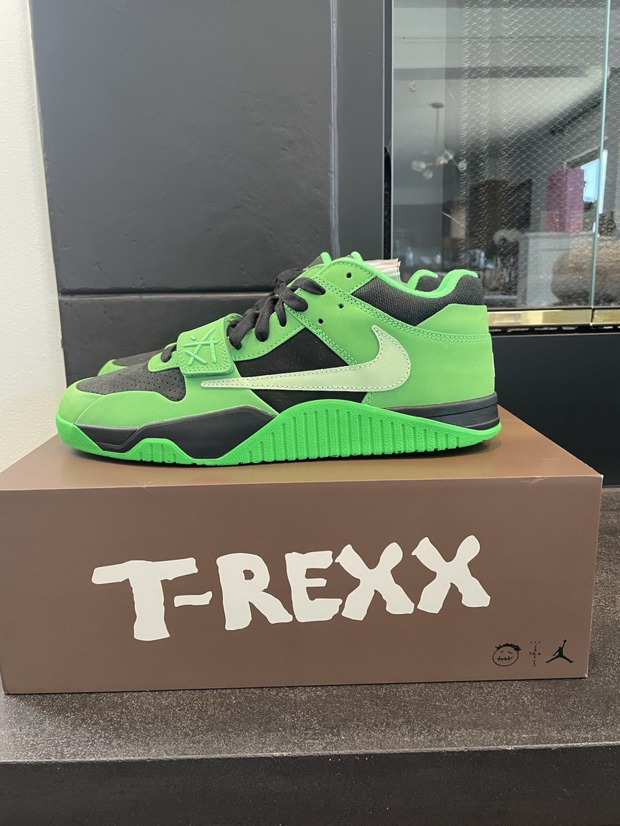 靴 Jordan Travis Scott T-Rexx Green Spark Travis Scott Jumpman Jack CJ1 T-Rexx Green Spark - IM9113-300