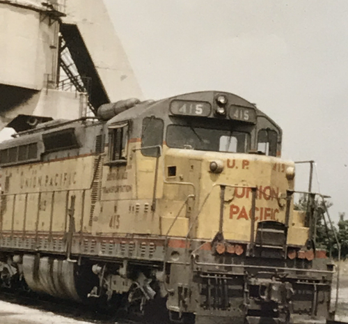 Union Pacific Railroad UP #415 EMD SD24 Locomotive 1970 Galesburg IL