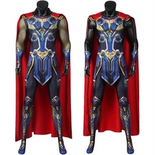 Thor Love And Thunder Cosplay Costume Halloween 3D Printing Outfit Bodysuit Cape