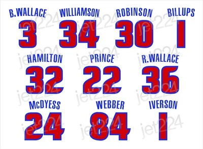 Detroit Pistons STICKER DECAL 2010's decade stars - Image 1 of 4