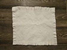 Vintage Carter's MINI baby blanket Lovey Satin trim 17.5" x 15.5" USA