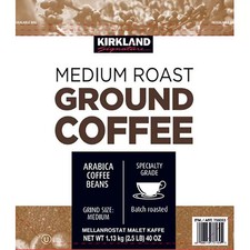 Kirkland Signature Ground Coffee Medium Roast Pack of 1.13kg 25.65 per kilo