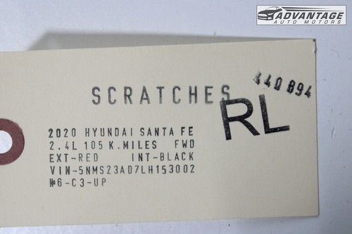 2019-2023 HYUNDAI SANTA FE REAR LEFT SIDE INNER DOOR HANDLE 82610-S2000 OEM - Bild 9 von 9