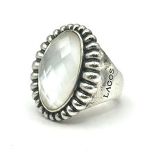 Lagos Caviar Mother of Pearl Quartz Venus Doublet Ring Size 7