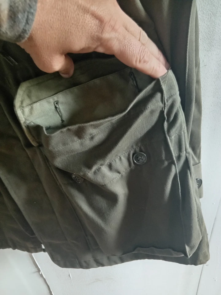 ARMÉE FRANÇAISE VESTE COMBAT TREILLIS SURPLUS GUERRE 108 L - Photo 4/4