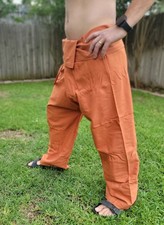 Namaste Handmade Organic Comfortable Cotton Thai Fisherman Pants Trouser Yoga