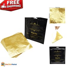 Versatile Gold Leaf Sheets - 100 Pcs for Creative Gilding and Interior Design
