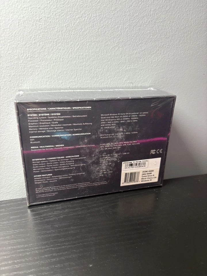 Ockel Sirius B Black Cherry Mini PC Windows 10 Home Pocket PC - Image 3 of 3