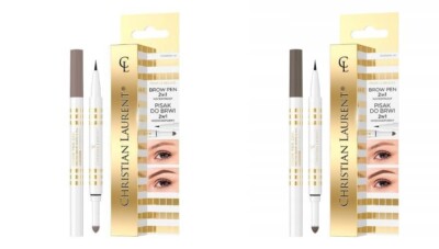 Christian Laurent Brow Pen 2in1 Cool Brown 6 & 2 in1 Warm Brown