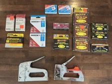 Arrow Fastener Staple Gun Lot - T-50M & T2025 + Boxes of Staples
