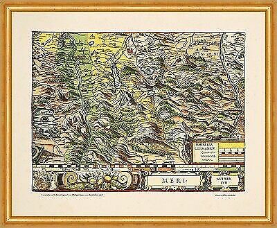 Die Gegend um Tegernsee Gmund Rottach Egern Mangfall Schliersee Apian 22 Gerahmt - Bild 1 von 1