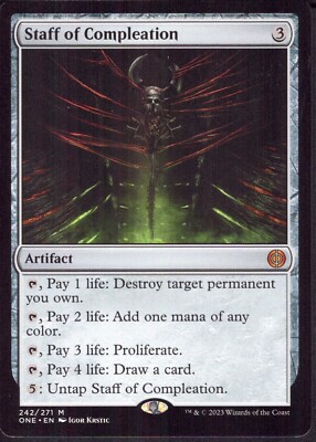 Staff of Compleation Phyrexia: All Will Be One - Magic MTG Pack Fresh