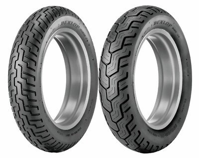 New Dunlop 110/90-18 & 170/80-15 D404 Tire Set For 99-07 Yamaha V-Star Custom