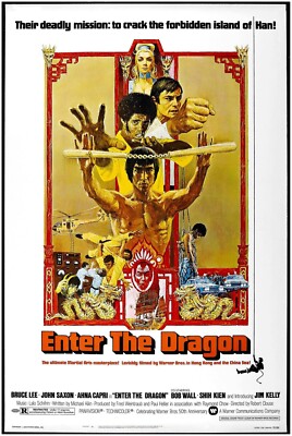 Enter the Dragon Bruce Lee Movie Poster US Release Version - Main Image