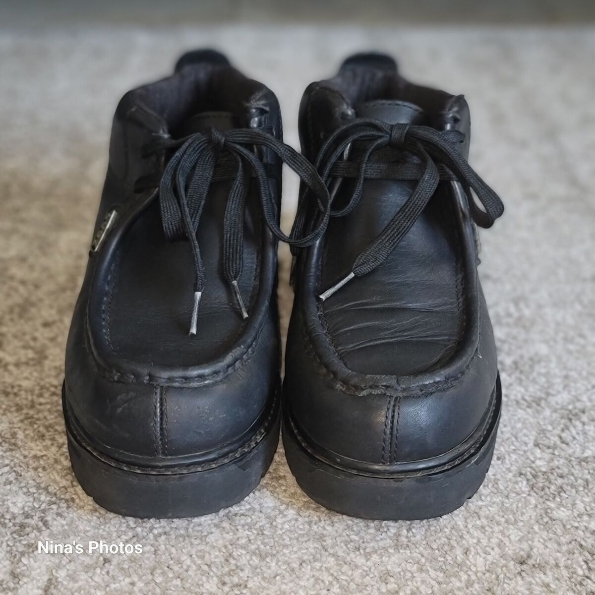 VTG 90s Y2k Lugz Mens 8.5 Chunky Black Leather Chukka Boots VTG 90s Y2k Lugz Mens 8.5 Chunky Black Leather Chukka Boots