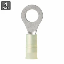 Ancor 230225 12-10 AWG 5/16" Nylon Ring Terminals - 4 Pack
