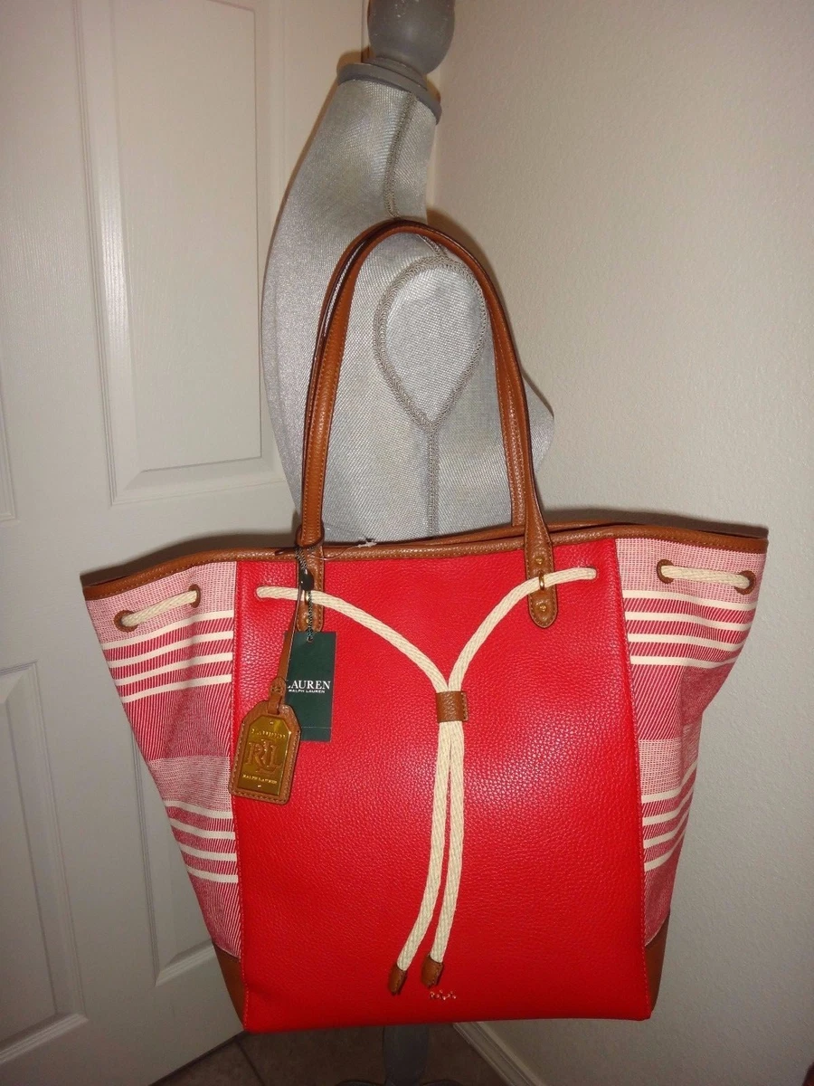 Ralph lauren leather oxford tote Clearance