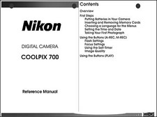 Nikon CoolPix 700 Digital Camera User Guide Instruction Manual