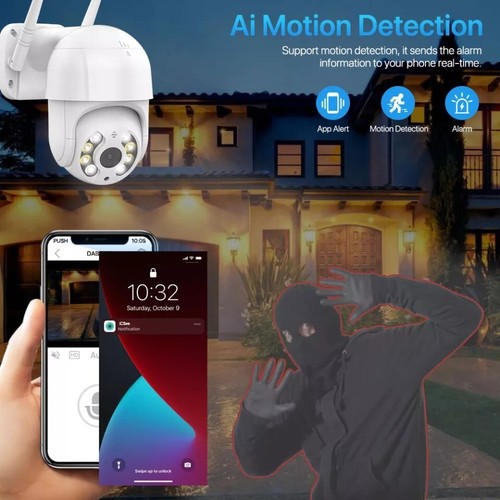 8MP 4K WIFI Camera Outdoor PTZ IP Camera Speed Dome CCTV Security Cameras Full K - Picture 8 of 12