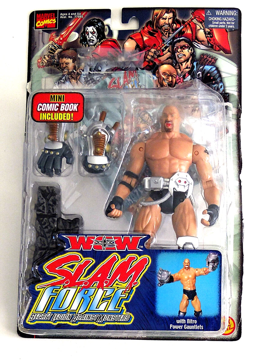 WCW Marvel S.L.A.M. Force Wrestling Action Figure Goldberg New