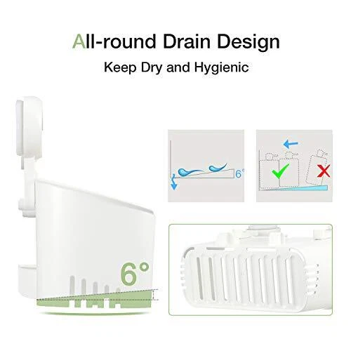 Shower Caddy Suction Cup NO-Drilling Removable Shower Shelf Shower caddy