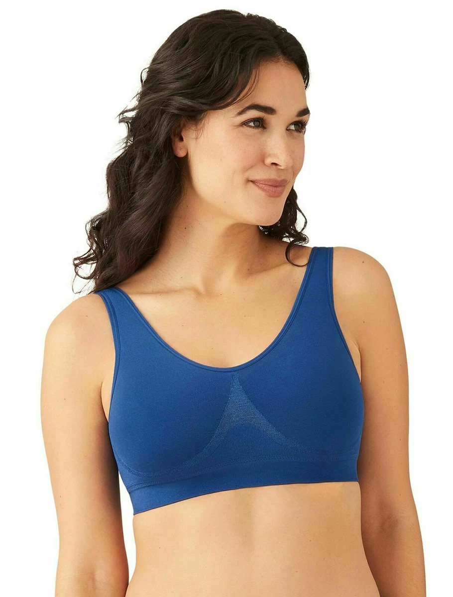 WACOAL 835275 B-SMOOTH Wireless Bra - Removable Pads MONACO BLUE 34 NWT  MSRP $36