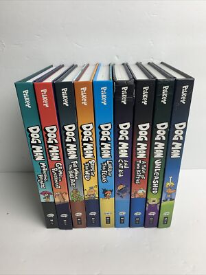 Dog Man 9冊まとめ売り　Dav Pilkey LOT OF 9 DOG MAN BOOK SERIES BY DAV PILKEY HARDCOVER GRAPHIC