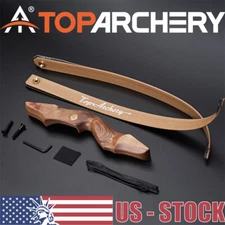 60'' Wooden Archery Recurve Bow for Right Hand Adult Target Hunting 30-50lbs.
