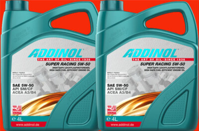 8 liter canister (1L =   9.16) addinol super racing 5W-50 smooth running engine oil oil