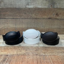 Men's Leather Western Cowboy Deer Belt Cinto Piel Genuina Venado Hebilla Redonda