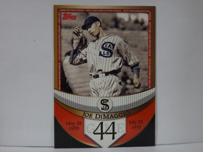 2007 Topps The Streak Before the Streak Joe DiMaggio #JDSF44 HOF