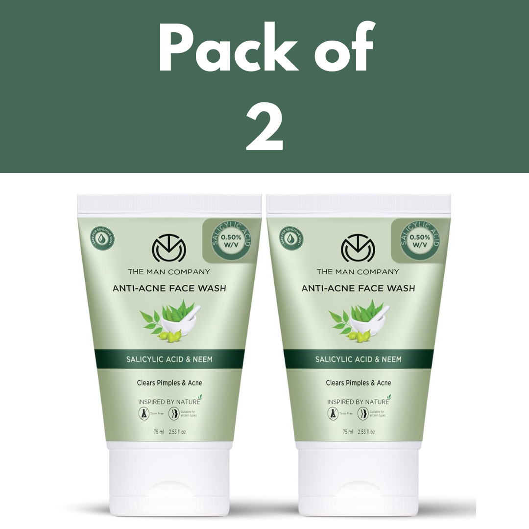 The Man Company Anti-Acne Face Wash For Clears Pimples & Acne Toxin-Free 75ml