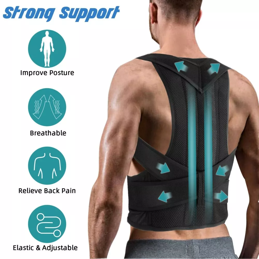 Unisex Thoracic Upper Back Brace for Lower Back Pain Relief