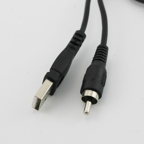 1x USB 2.0 Type A Male to RCA Phono Male Plug Adapter Connector Cable Cord 70cm - Picture 5 of 6