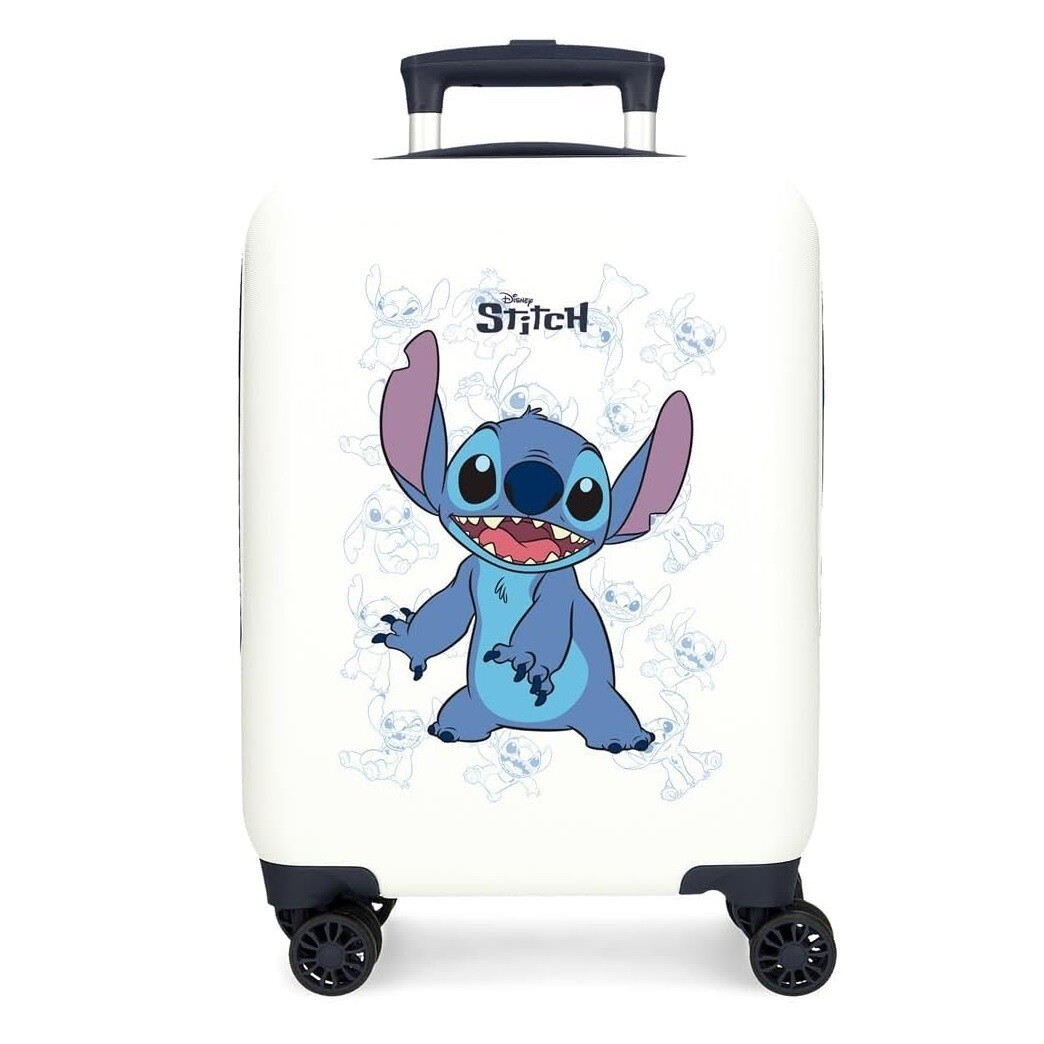 Disney Stitch Maleta Cabina 50cm ABS Dura Trolley Niños Equipaje de Mano