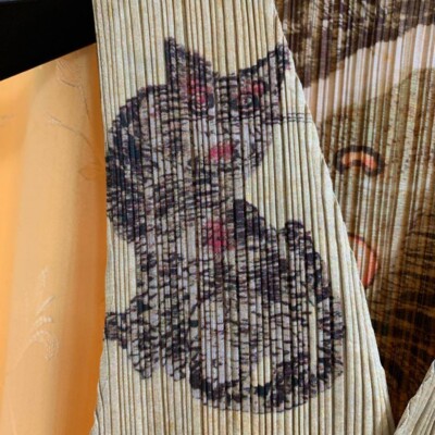 美品✨PLEATS PLEASE イッセイミヤケ カットソー キャット 猫 Issey Miyake Pleats please Tiger Print vest sizeM Mint | eBay