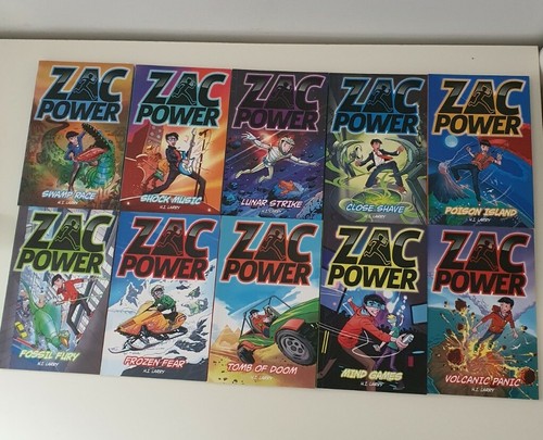 ZAC POWER Books 10 books in total H.I Larry collection - Picture 2 of 10