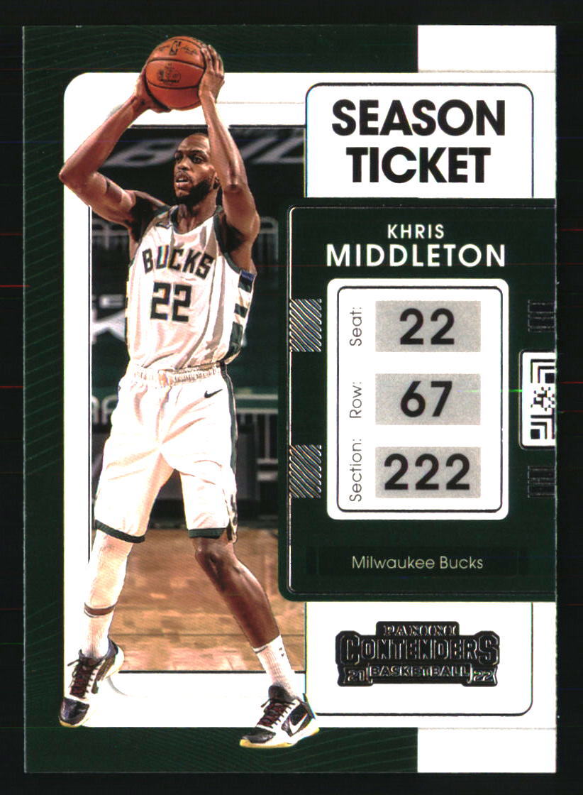 Khris Middleton 2021-22 Panini Contenders #83 BASKETBALL Card