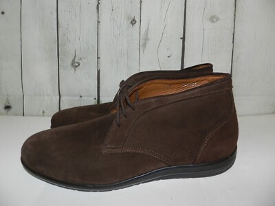 New Aquatalia Brown Suede Chukka Boots Made in Italy Size 12 