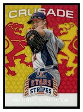 2015 Panini USA Baseball Stars & Stripes #40 Gray Fenter Crusade Red #/99