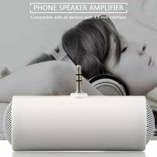 Mini Portable 3.5mm Stereo Speaker Music Sound Amplifier For Phone Tablet 2024