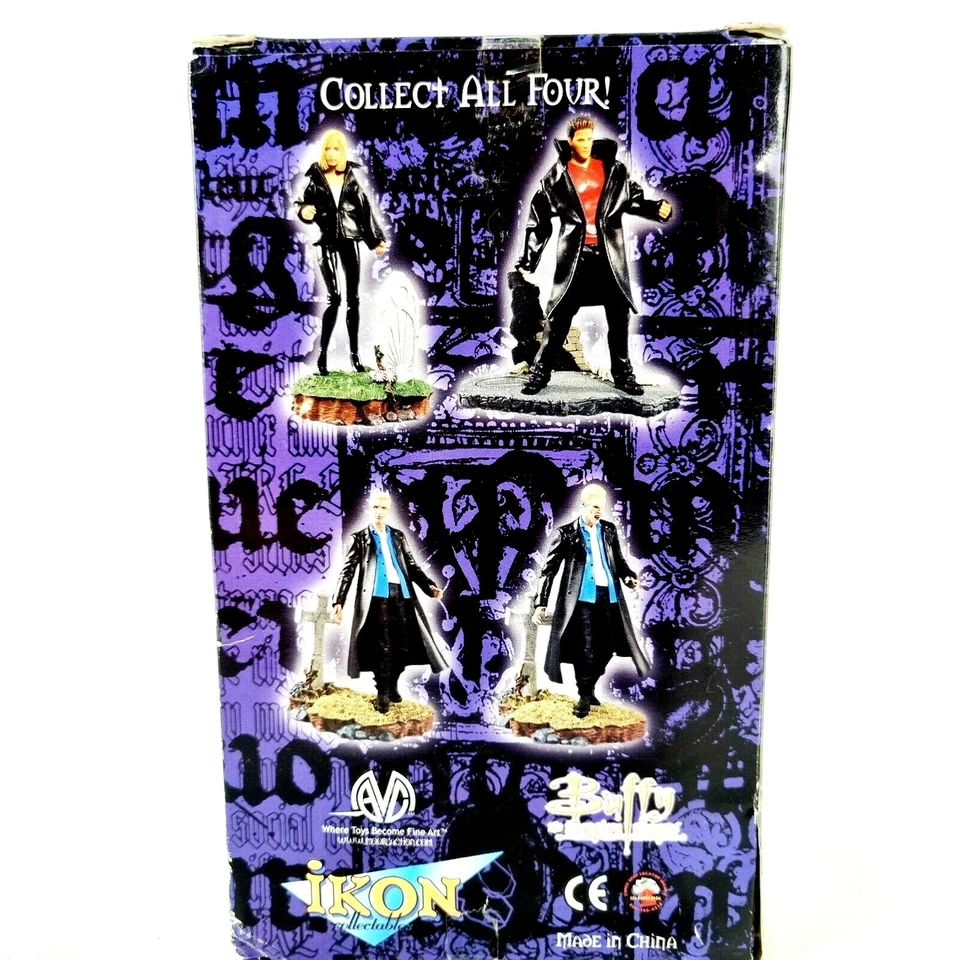 Figura de acción Buffy The Vampire Slayer Spike Blue Scarf 2003 exclusiva de IKon Foto 4 de 4