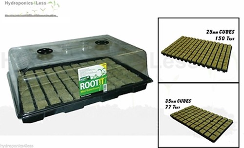 ROOT iT Propagation 77 or 150 Cultilene Cube Hydroponics Grow Seed Complete Kit - Bild 1 von 2
