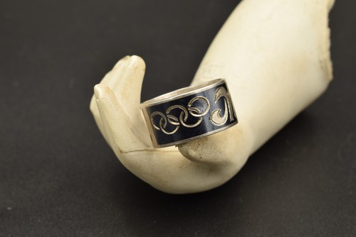 Anello Antico Argento 875 1980 GIOCHI OLIMPICI RUSSI mascotte gioielli vecchio regalo raro - Foto 18 di 19