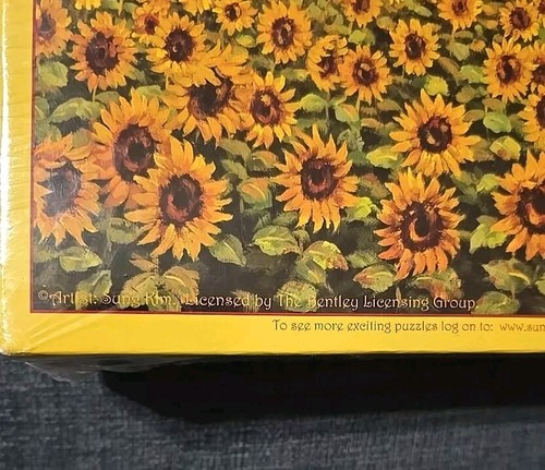 Sunsout Sunflower Field 550 Piece Jigsaw Puzzle Flower Fram Brand New Sealed Usa - Picture 4 of 8