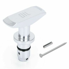 SILVER Car Oil Dipstick Pull Handle Engine Oil Pullhandle Aluminum Billet UK